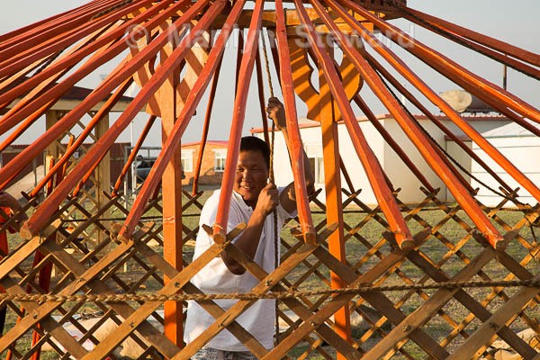 Ger making #2 - Mongolia