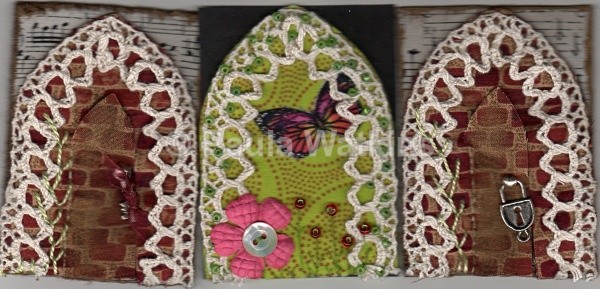 Gothic Arches ATC - Artist Trading Cards