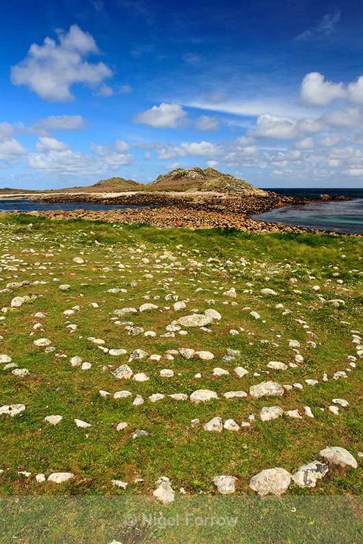 Stone maze, St Martin's & White Island - Cornwall, England