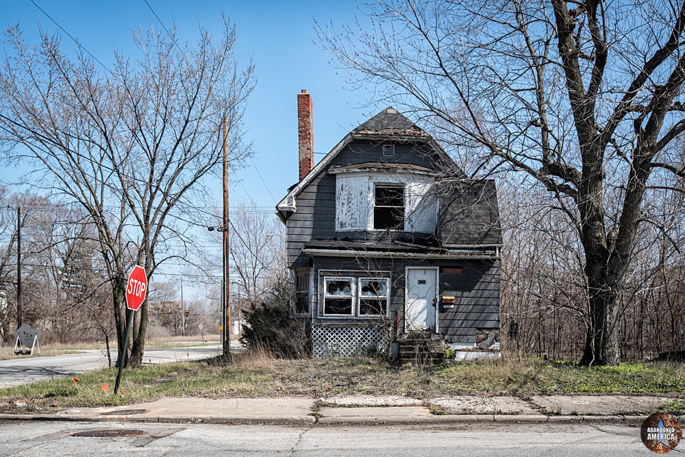 Gary, Indiana | Crooked Abandoned House - Gary, Indiana