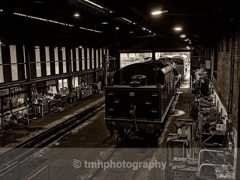 Engine Shed. - Monochrome Photograph's