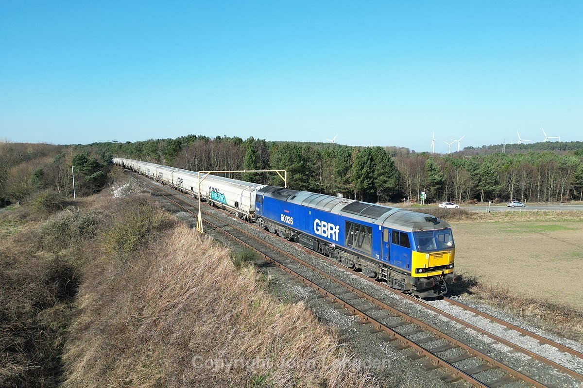 JL - 6.3.26 60026 6N86 Tyne CT - Lynemouth, Woodhorn - Latest shots