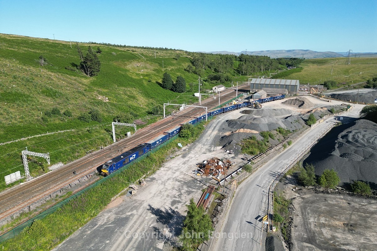 JL - 12.7.25 68007 6C16 Shap Quarry - Carlisle Kingmoor, Shap Quarry - Latest shots