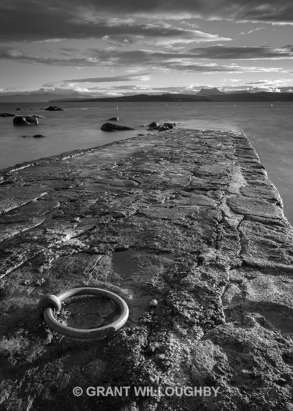 Laide jetty - Monochrome