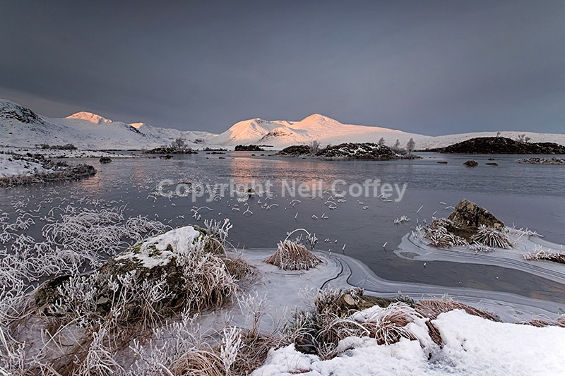 The Black Mount, Lochan na hAchlaise, Rannoch Moor, Highland - Landscape format