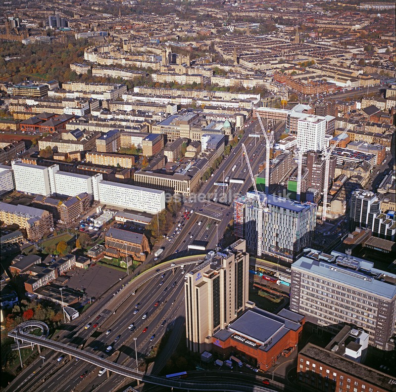 A00702G The M8 at Anderston Glasgow City in 2014 - Settlements, infrastructure and attractions