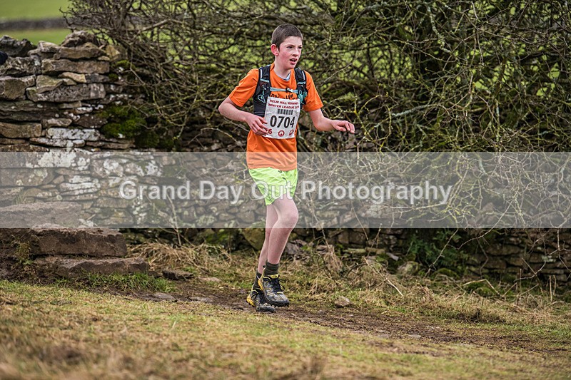 Cunswick U15  U17-75 - Kendal Winter League Cunswick Scar Junior Under 15 & 17 Fell Races Sunday 26th January 2025