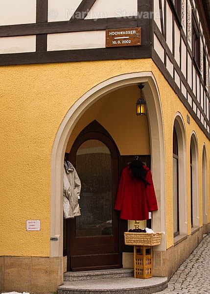 Bad Schandau high water mark - Prague to Berlin along the Elbe river