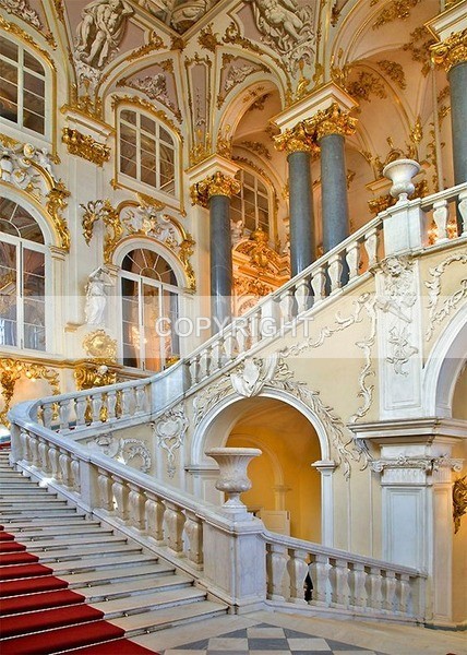 R-127 Grand staircase Winter Palace - Russian Royals