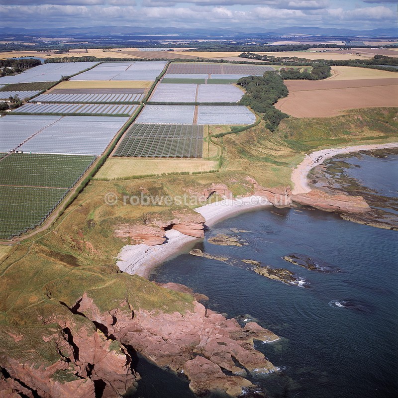 aerial pictures of Scotland east coast coastline