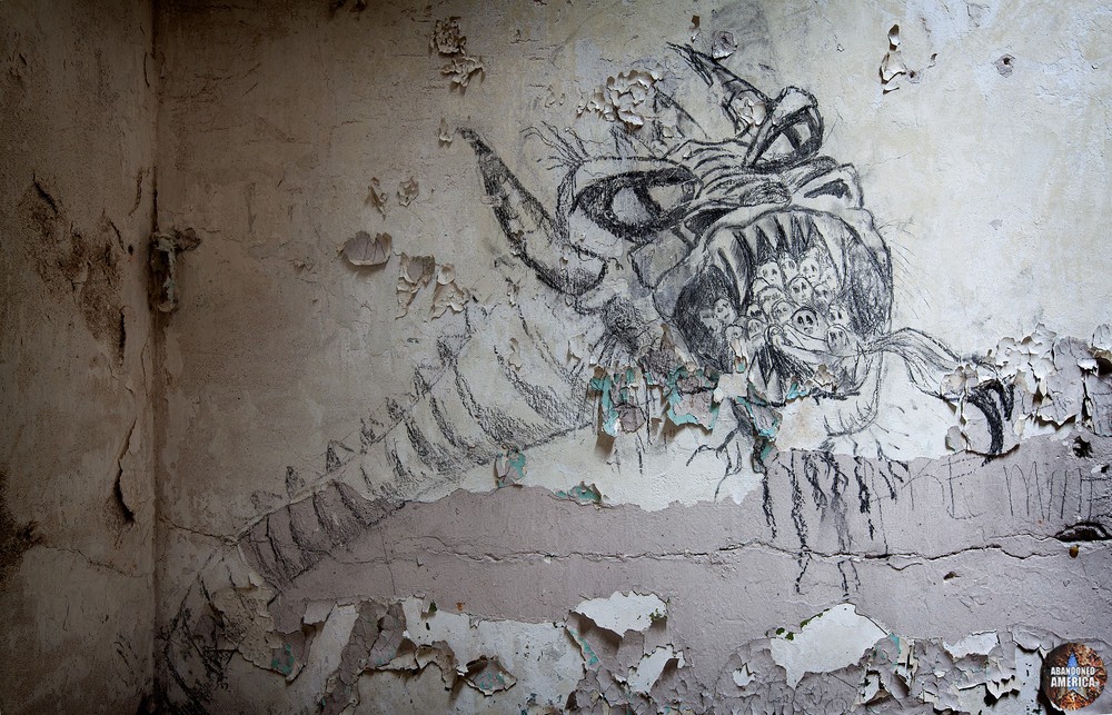 Prisoner graffiti, Holmesburg Prison, Philadelphia PA | Abandoned America by Matthew Christopher
