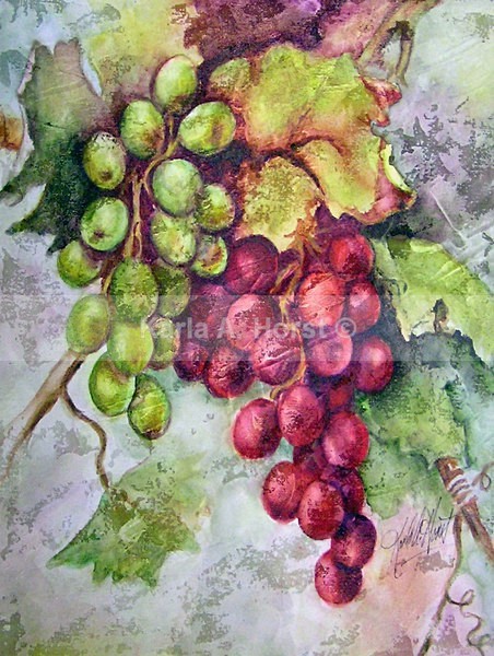 Antique Grapes - Original Art
