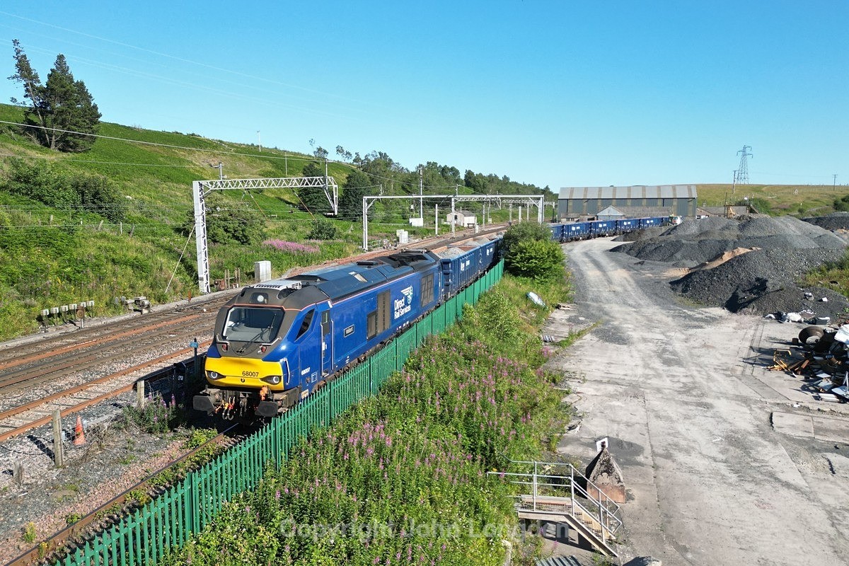 JL - 12.7.25 68007 6C16 Shap Quarry - Carlisle Kingmoor, Shap Quarry - Latest shots