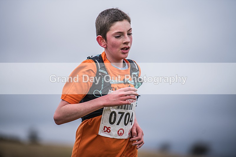 Cunswick U15  U17-131 - Kendal Winter League Cunswick Scar Junior Under 15 & 17 Fell Races Sunday 26th January 2025