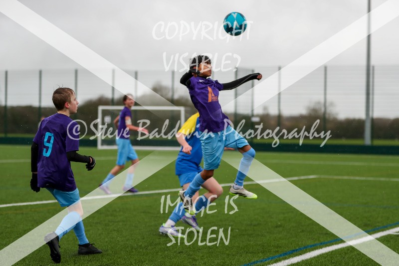 1DX20706 - 2026-02-15 FC Abbey Meads U13 Purple V Royal Wootton Bassett Town Youth U13 Yellow