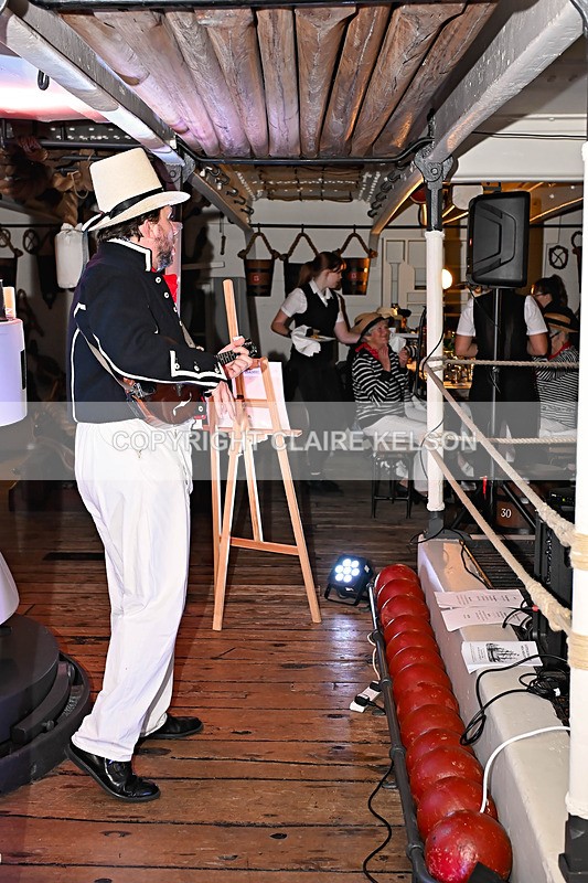 HMS PICKLE-132 - PICKLE NIGHT HMS WARRIOR 1860