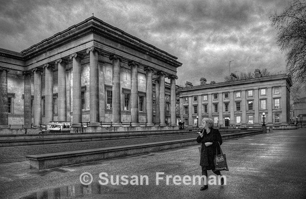 At the Museum - Monochrome