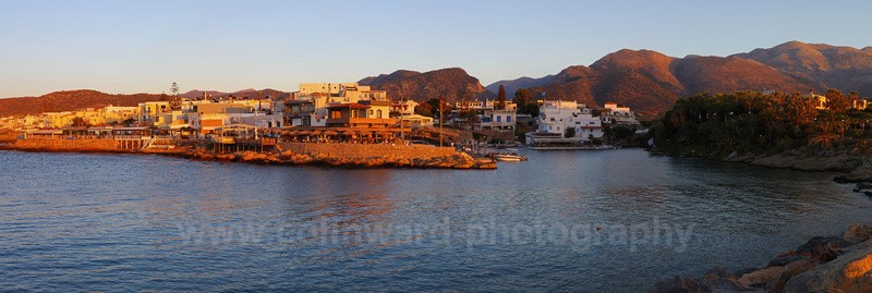 Late Evening sunlight, Sissi, Crete. - Europe