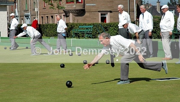 John Paton in Action - Bowling  In Montrose