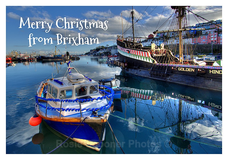 Sold out XM047 - Ready for Christmas at Brixham Harbour - XMAS CARDS  Brixham