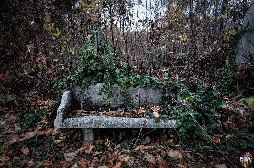 Abandoned Jewish Cemetery Bench - Abandoned Miscellania In Romania