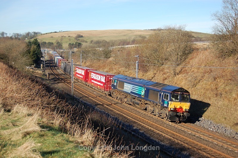 11.3.14 - 66432 4S49 Daventry - Grangemouth, Low Gill - West Coast Main Line (north to south)