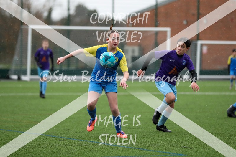 1DX20163 - 2026-02-15 FC Abbey Meads U13 Purple V Royal Wootton Bassett Town Youth U13 Yellow