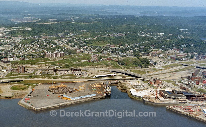 Port of Saint John looking Northward Circa 1982 - Historic New Brunswick
