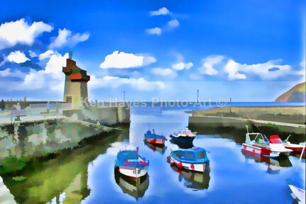 Lynmouth Harbour240 Imp - Impressionist