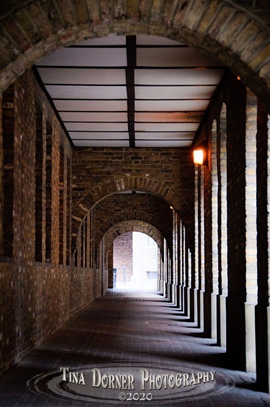 Warehouse Pillas in Wapping, London.  from 'Commercial' Portfolio by Forest of Dean & Wye Valley Photographer Tina Dorner