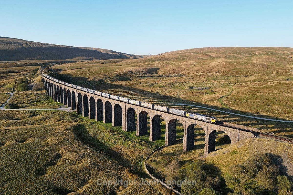 JL - 18.9.24 60087 6E77 Arcow - Hunslet, Ribblehead Viaduct - Latest shots