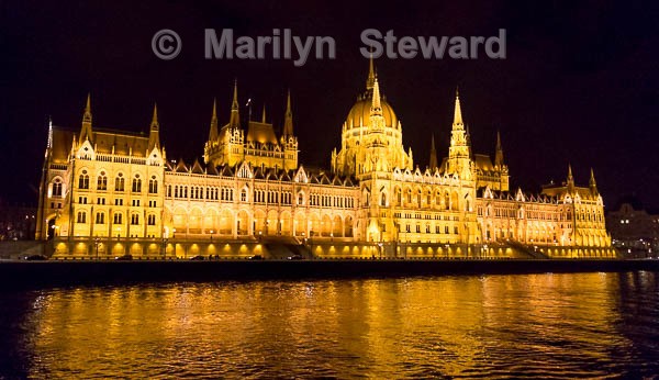 Parliament at night - Budapest to Amsterdam