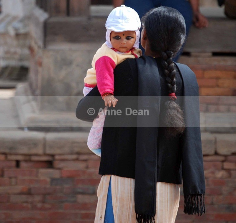 A visitor to Bodhnath Temple - Nepal