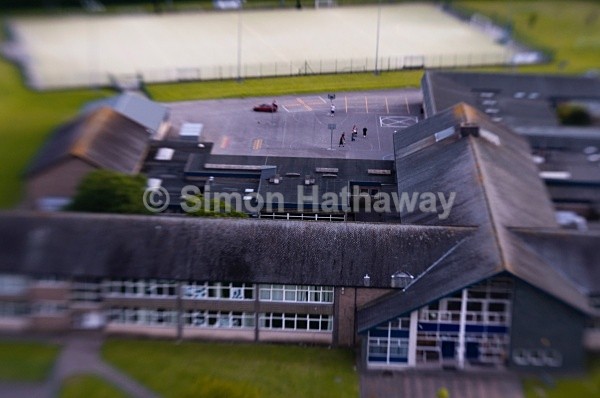 Troutbeck Bridge School - English Lake District from Hot Air Balloon