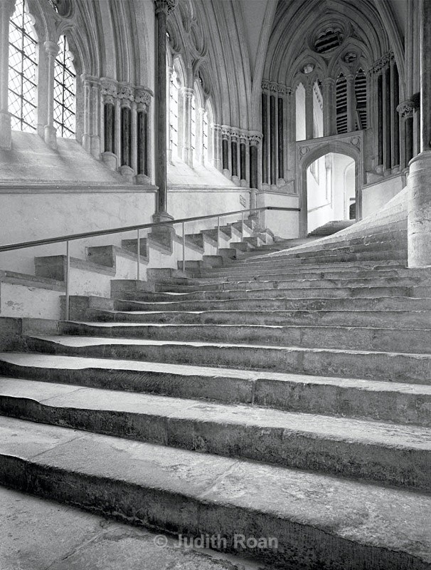 Wells Cathedral Sea of Stairs - Images from England