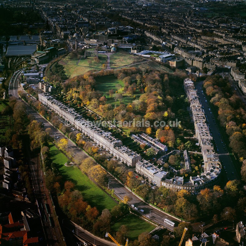 aerial pictures of Scottish cities towns tourist attractions capital of Scotland