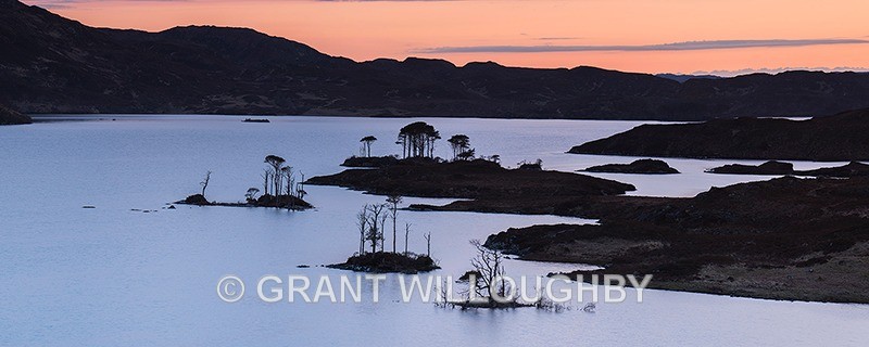 Loch Assynt evening light - Panorama