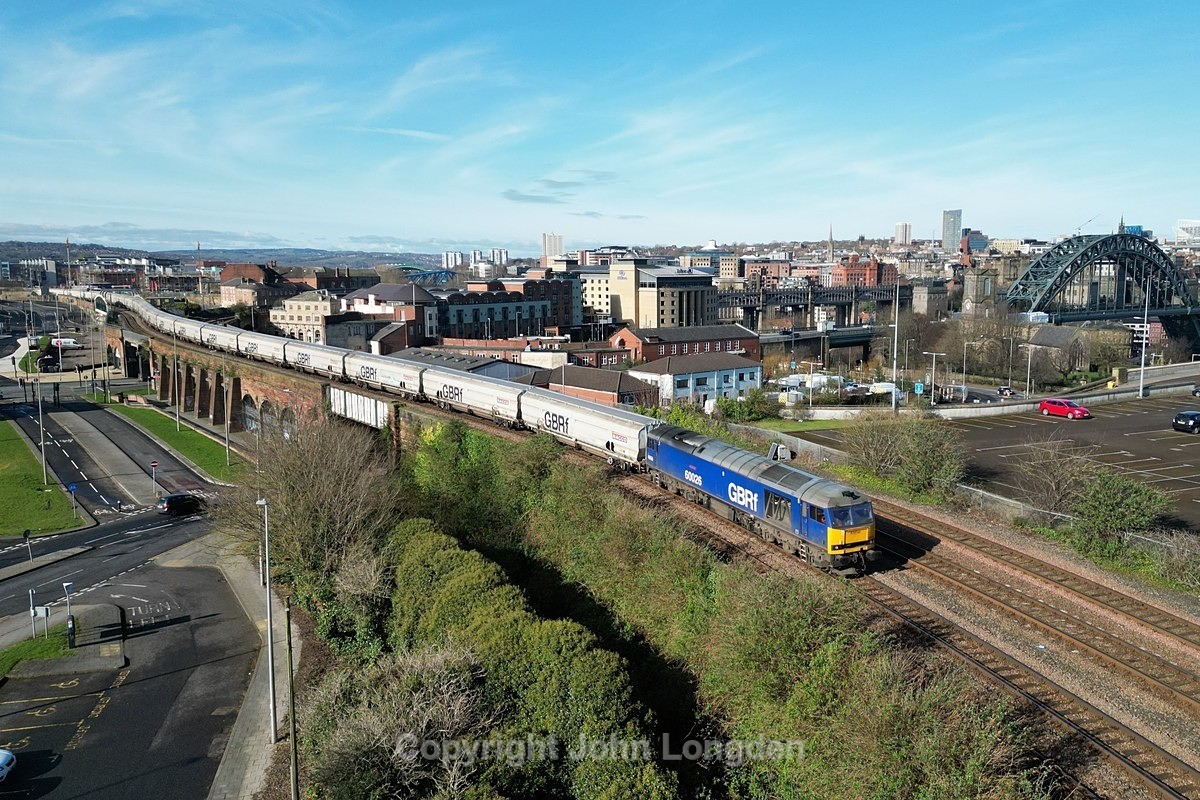 JL - 16.3.24 60026 6N85 Lynemouth - Tyne Dock, Gateshead - Blyth & Tyne (north to south)
