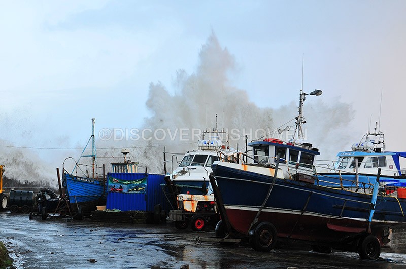 Bunagee Pier, Culdaff - Black Wednesday-Weather Bomb