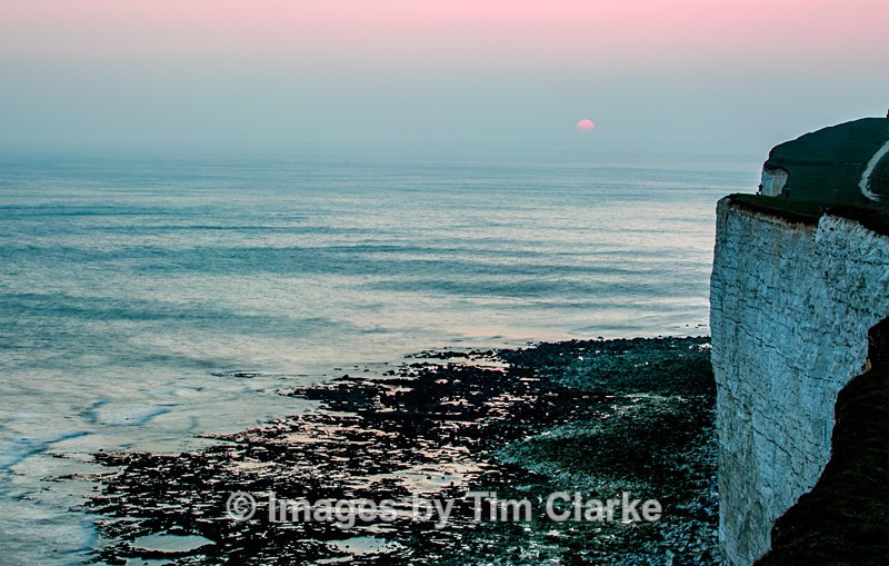 Evening at Beachy Head Low Tide 2230 - Seascapes