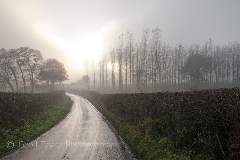 Wolverton, winter dusk - Wenlock Edge