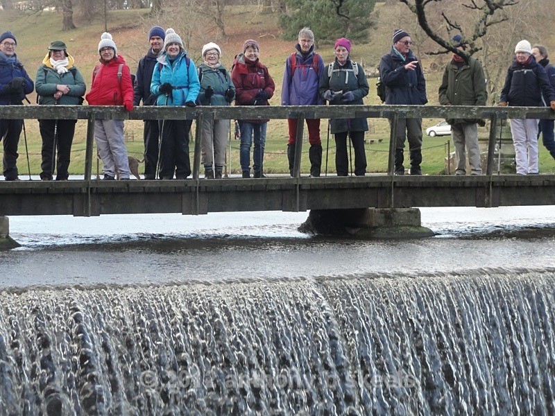 005 On reaching  the Lakeside Falls group pose - York Minster Walkers Collection 2024