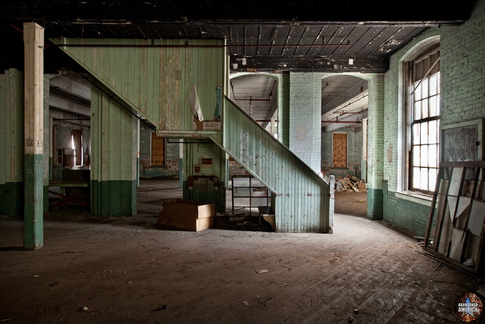 Simon Silk Mill, Easton PA: Industrial Stairs | Abandoned America