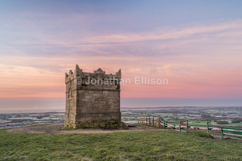 Rivington Pike Winter Sunrise - Rivington And Surrounding Areas