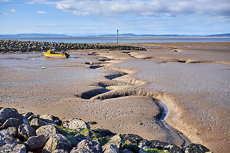 Boat in the Bay - Landscapes around Morecambe Bay