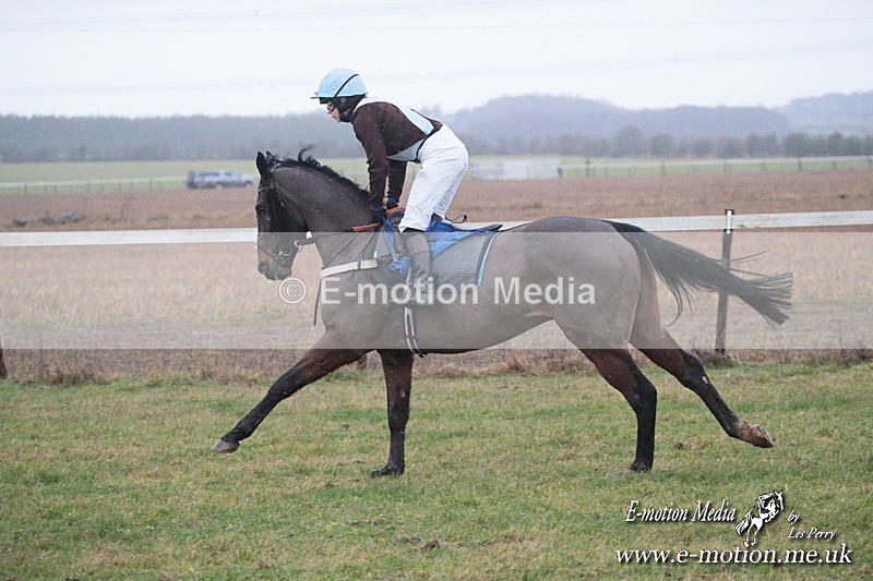 PtP 260125 715 - Cocklebarrow Point-to-Point racing with the Heythrop Hunt 26/01/25