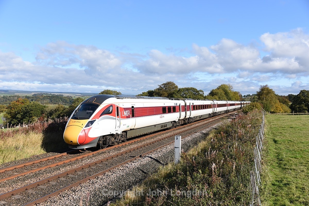 JL - 11.10.20 800110 1E13 09:44 Edin - KX, Low Row - Tyne Valley (west to east)