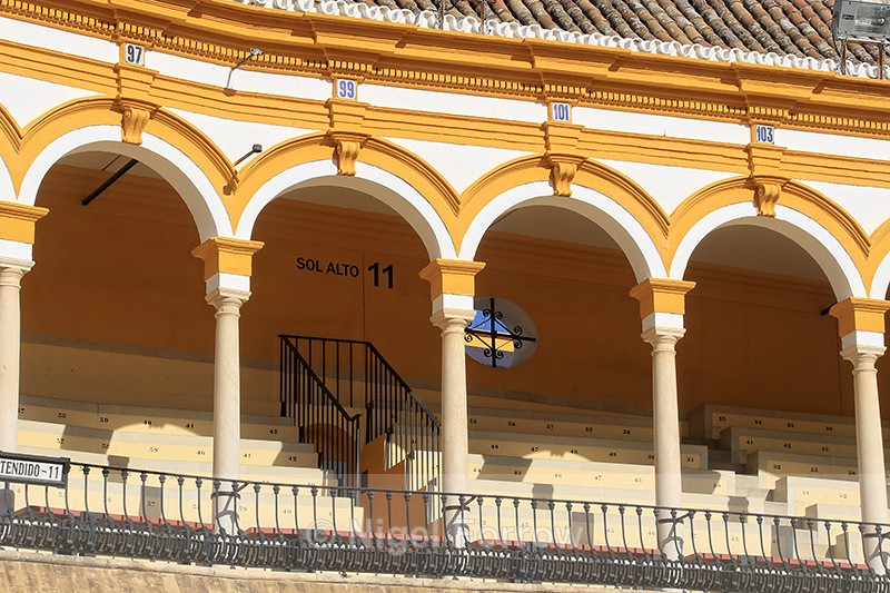 Bullring spectator seating, upper level - Seville, Spain - Seville, Spain