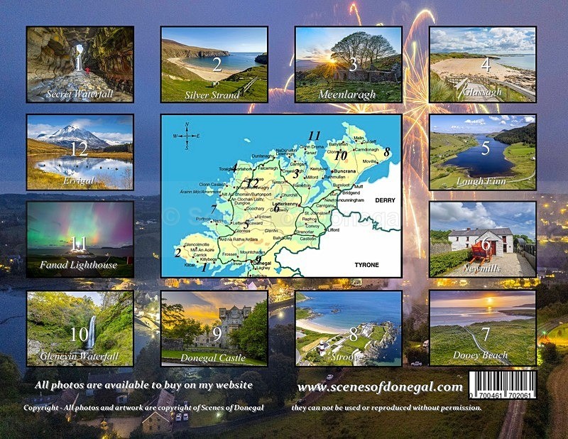 16 Back 2026 - 2026 Scenes of Donegal Calendar