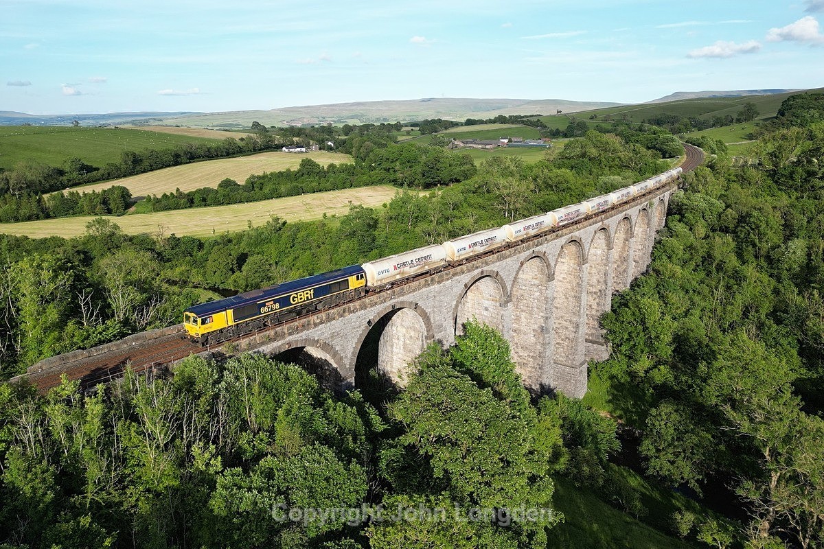 JL - 19.6.24 66798 6C00 Clitheroe - Carlisle NY, Smardale Viaduct - Latest shots